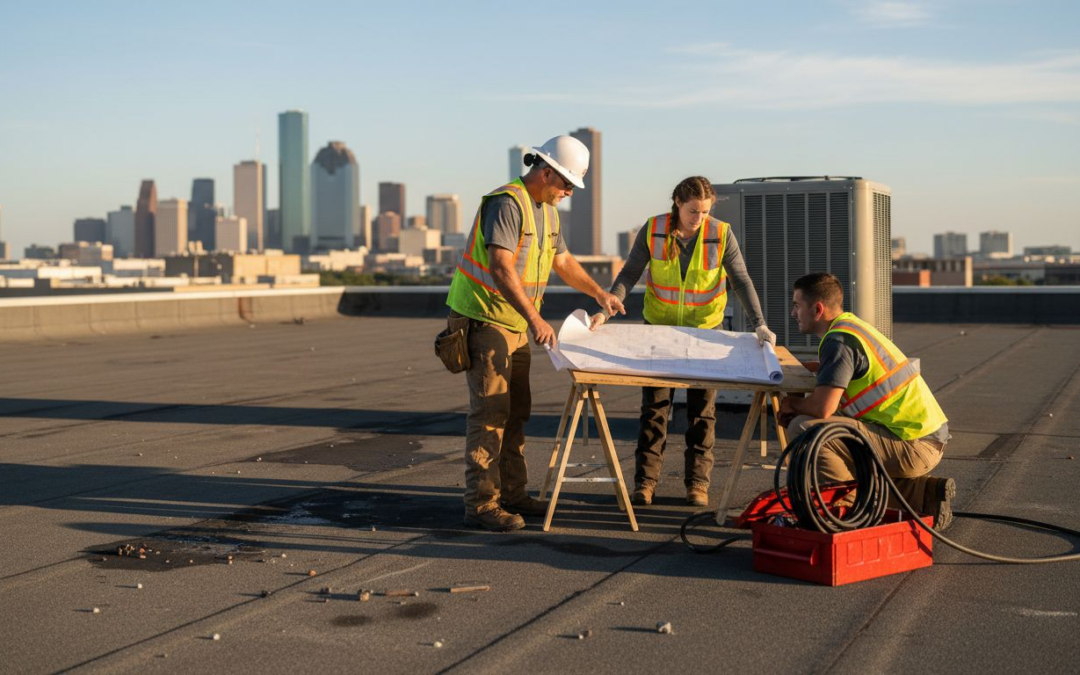 Flat Roof Repair Workflow for Houston Properties